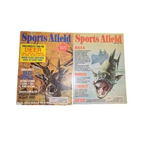 Sports Afield Outdoor Magazines Lot – May 1974 & Oct 1971 Issues